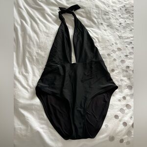 Aerie backless black bathing suit